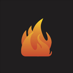 Flame icon vector