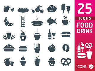 Food Icon set ( Set of 35 Quality icons )