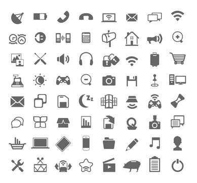 Media Icon set  (vector) 
office ,media, mobile icons
