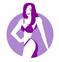 beautiful fitness woman in bikini