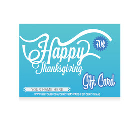Merry christmas gift card 