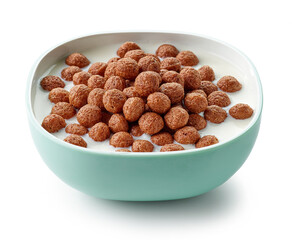 bowl of breakfast cereal balls