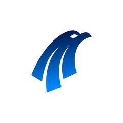 blue bird icon logo