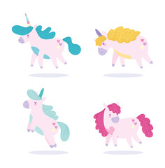 little unicorns fantasy magic mystery animal cartoon