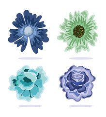 delicate flowers decoration ornament nature floral design