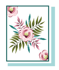 flowers floral arrangements botanical for greeting card