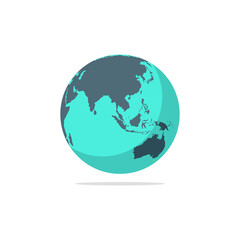  Earth globe icon symbol vector