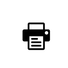  Illustration of printer icon symbol vector.