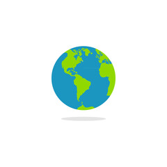 Planet Earth icon symbol vector eps10