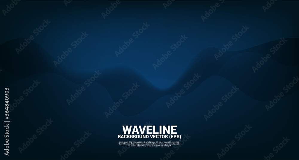 Poster blue fluid curve shape background. concept design for flowing futuristic and liquid wave style artwo