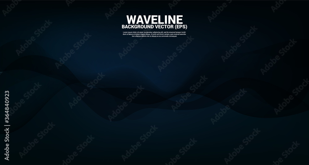Poster blue fluid curve shape background. concept design for flowing futuristic and liquid wave style artwo