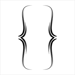 Curly Bracket Icon, Braces