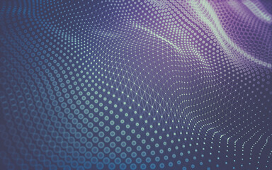 Abstract background. Molecules technology with polygonal shapes, connecting dots and lines....