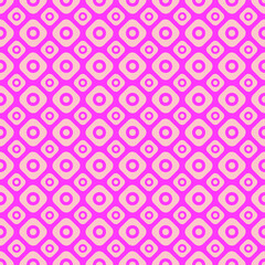 Two different sized squares with circles seamless repeat pattern background 