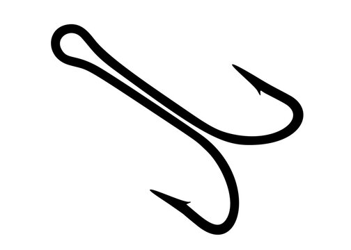 recommend clip art: Double fishing hook.