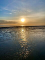 sunset over the sea