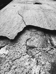 cracked concrete wall