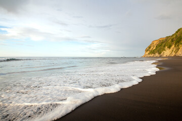 Black sand beach sunset 11