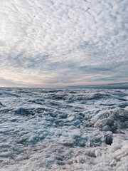 snow covered mountains