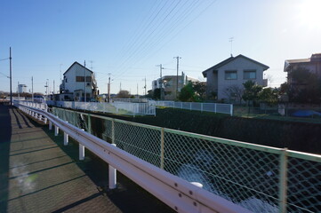 House and river