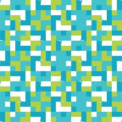 Beautiful of Colorful Geometric Square, Repeated, Abstract, Illustrator Pattern Wallpaper. Image for Printing on Paper, Wallpaper or Background, Covers, Fabrics