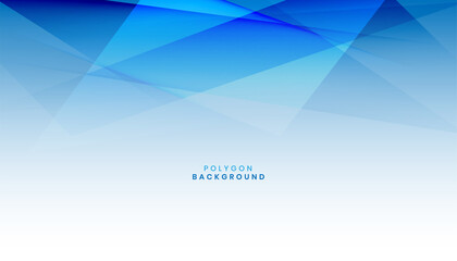 Fototapeta premium abstract blue polygon shape background