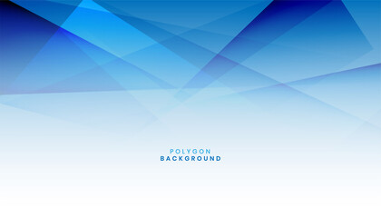 abstract blue polygon shape background