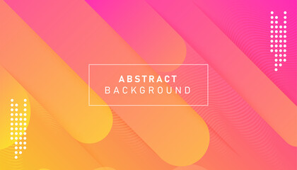 Colorful gradient geometric background. Abstract dynamic shapes composition design
