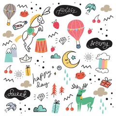 Abstract doodle background