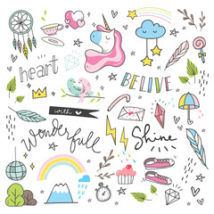 Abstract doodle background