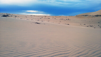 sand dunes and beach