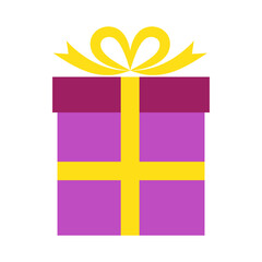 Gift box icon design isolated on white background