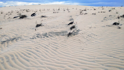 cliffs in the sand