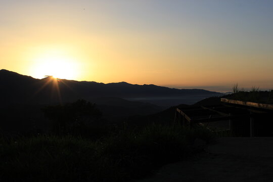 Sunrise at the mountains