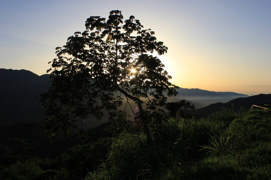 Dawn at the mountain