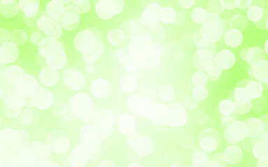 Green white luxury focus blur background. Abstract bokeh soft light gradient for concept ecology with graphic design poster banner and backdrop.