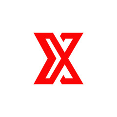 Obraz premium X letter initial logo design template