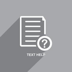 help text icon, Business icon vector