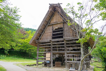 Hida Folk Village. a famous open-air museum and historic site in Takayama, Gifu, Japan.