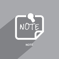 note icon, Business icon vector