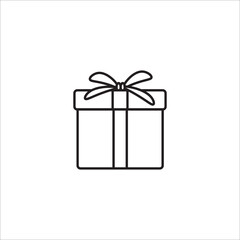 Gift outline icon vector