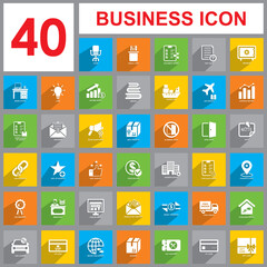 business set icon, Business icon vector