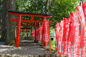 Hida Ichinomiya Minashi Shrine. a famous historic site in Takayama, Gifu, Japan.
