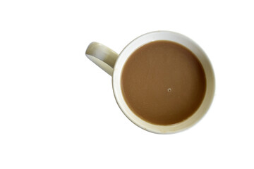 cup of coffee isolated on white