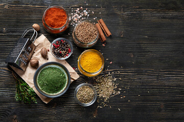Various  spices for cooking