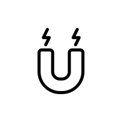 Obraz premium magnetism icon vector symbol template