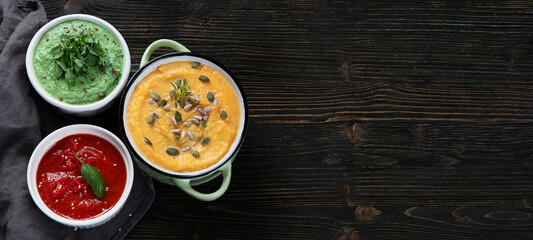 Vegetables cream soups