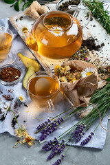 Various kinds of tea.
