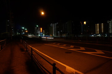 Fototapeta premium night traffic in the city