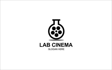 laboratory Cinema Cinematography Film Production Logo Design